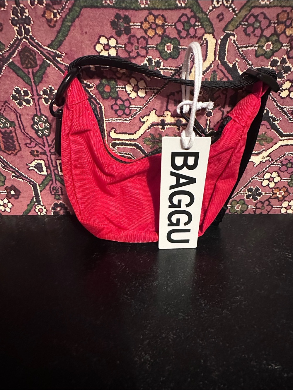 Baggu - Crescent Bag Charm - Candy Apple RED